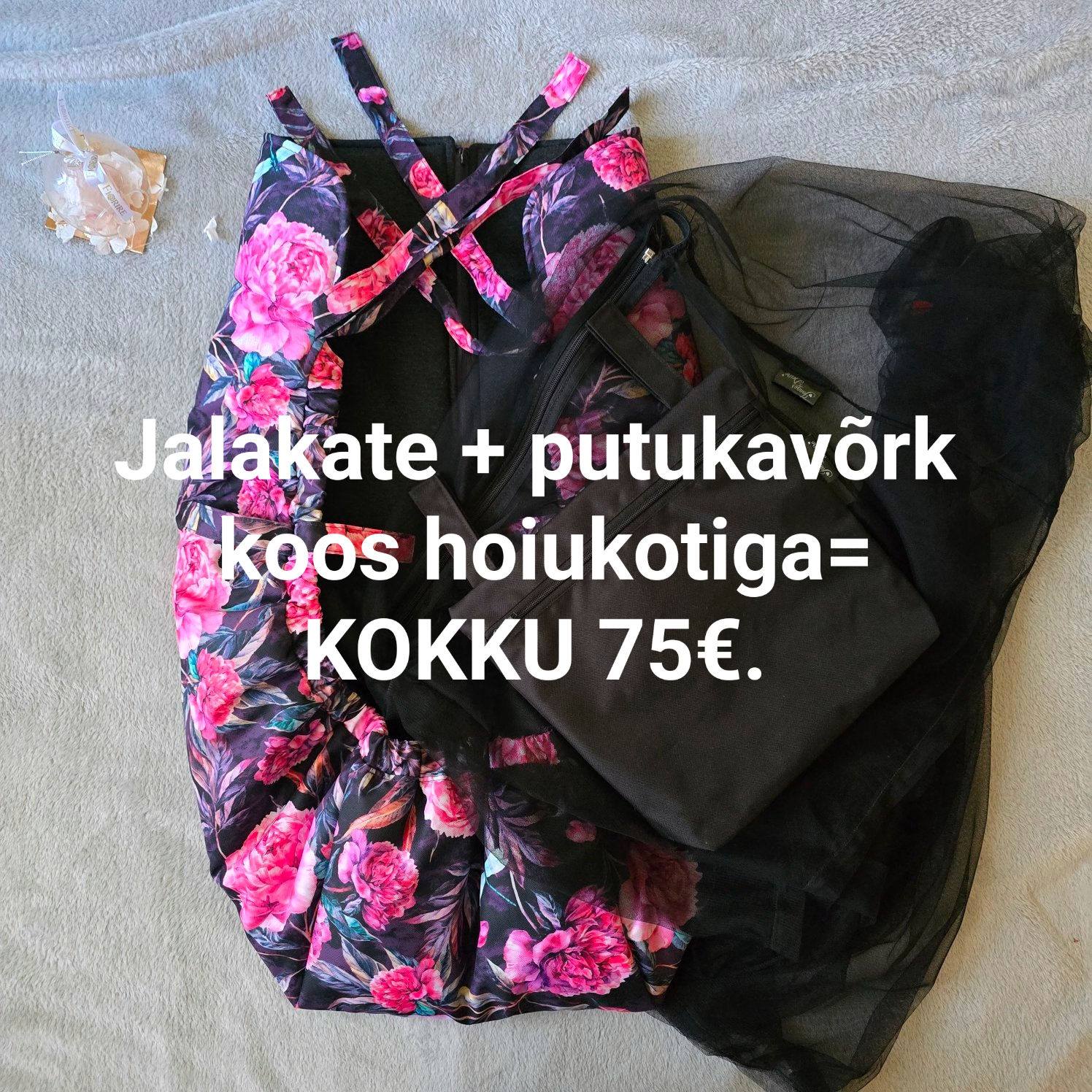 Pojengidega kangast jalakate koos putuvõrguga sooduspakkumine.