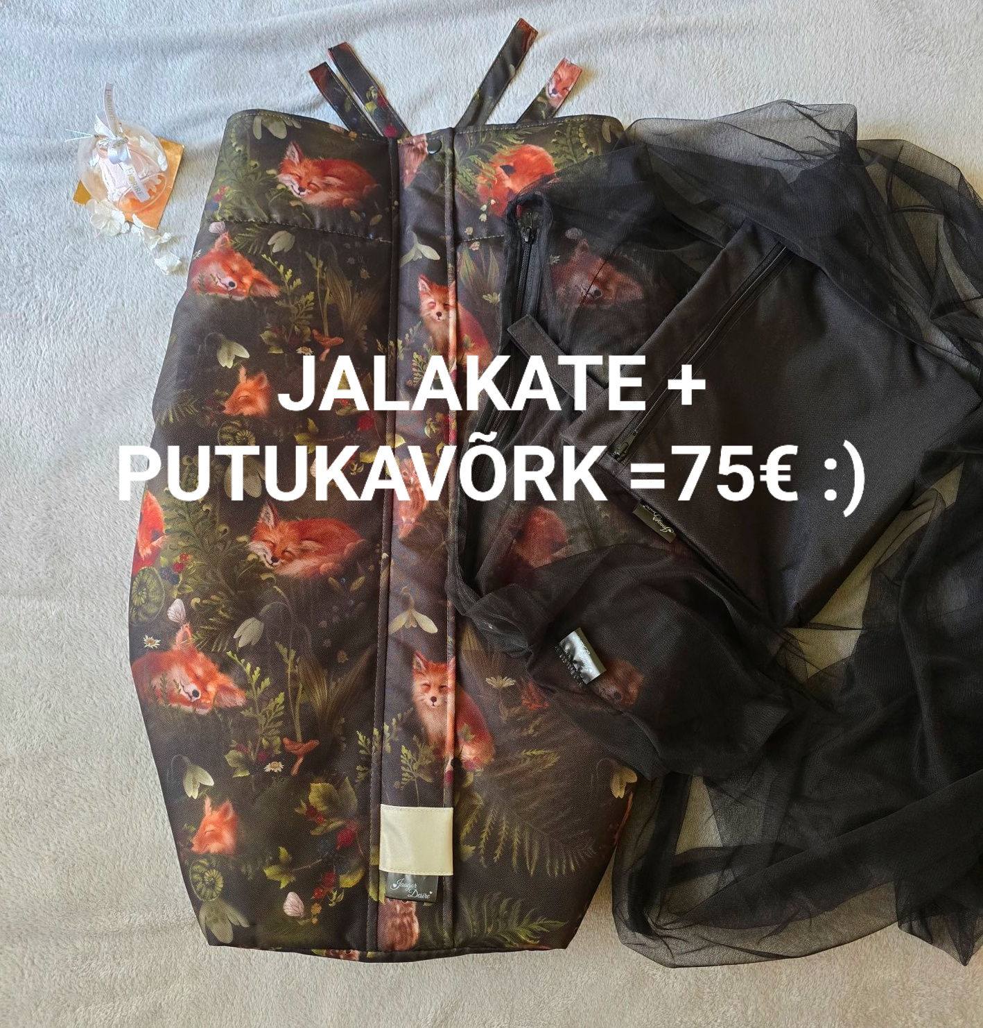 Keskelt lukuga jalakate + putukavõrk