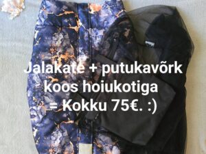 Sinise marmorkangaga jalakate koos putukavõrgu ja suure hoiustamise kotiga